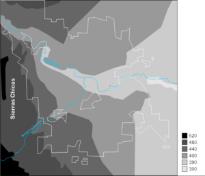 Mapa relieve cordoba argentina