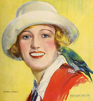 Marion Davies cover art from Picture-Play Magazine (March 1926 to August 1926) (page 255 crop)