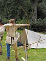 Mediaeval archery reenactment