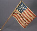 Missouri, New York, Pennsylvania, and West Virginia Flags, ca. 1876 (4359539247)