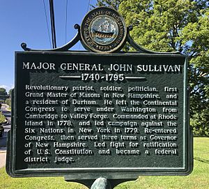 New Hampshire historical marker 89 in August 2019