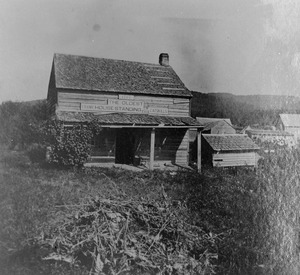 OLDEST HOUSE IN CATSKILLS - KNOWN AS 'RIP VAN WRINKLE HOUSE' DATE - 1787. - Rip Van Winkle House, Palenville, Greene County, NY HABS NY,20- ,1-1 (cropped)