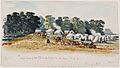Our Camp at Cha inka pah River by Alfred Sully circa 1856