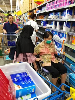 Panic buying in Jakarta due to COVID-19