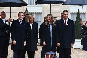 Parejas presidenciales de Francia y España, 2018