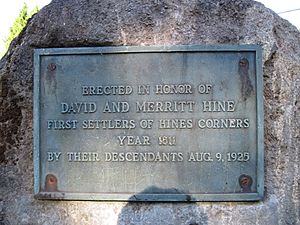Plaque Commemorating David and Merritt Hine, Orson, Pennsylvania