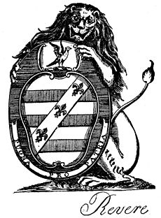 Revere Coat-of-Arms engraved by Paul Revere
