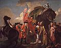 Robert Clive and Mir Jafar after the Battle of Plassey, 1757 by Francis Hayman