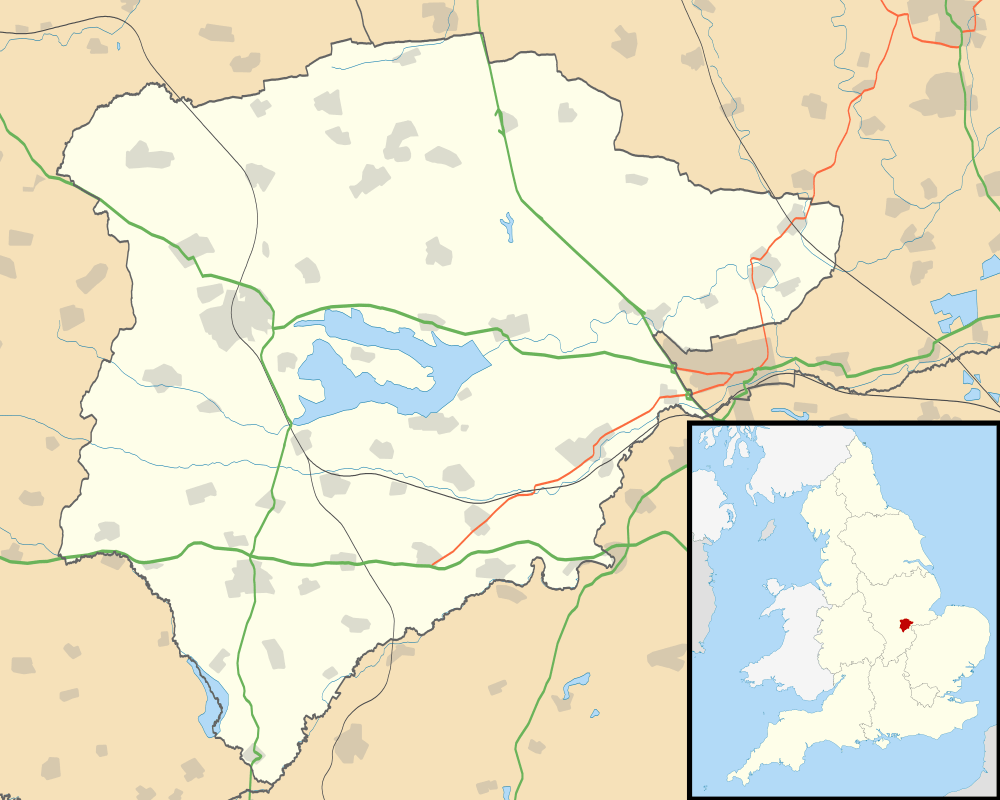 Map of Rutland Water and the peninsula