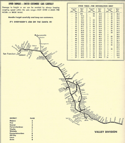 Santa Fe Valley Map 1980