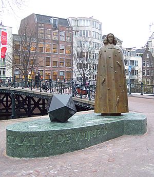 Spinoza Nicolas Dings Zwanenburgwal Amsterdam