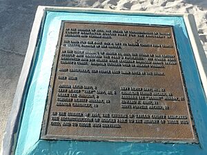 Storm of the Century memorial plaque at Hodges Park