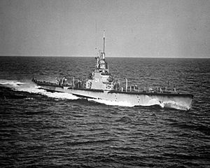 USS Cod (SS-224), about 40 mi (64 km) south of Block Island, R.I.,  1951 December