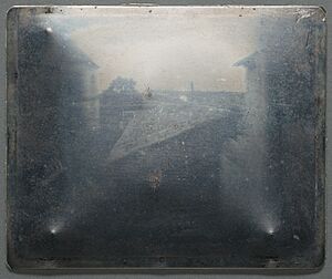 Untitled (point de vue), Niépce 1827 — HRC 2020 (cropped)