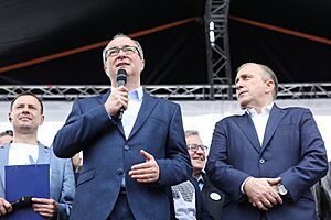 Włodzimierz Czarzasty i Grzegorz Schetyna