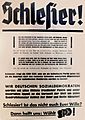 Wahlplakat SPD 1949 Schlesier