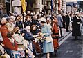 Walkabout by Her Majesty The Queen, Town Hall Square, Grimsby 12th July 1977 (archive ref CCHU-4-1-9-2) (26284940210)