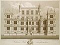 Wollaton Hall late 18th century print by M A Rooker after a drawing by Thomas Sandby