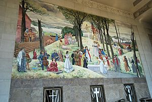 Worcester Memorial Auditorium - Main Mural