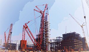 Worlds largest crude destillation column Dangote