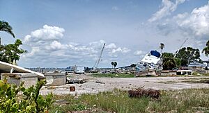 Wreckage in Fort Myers in April 2023