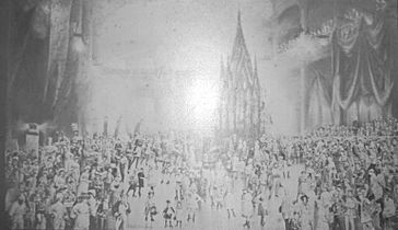 1883 Rollerskate Carnival in Boston USA