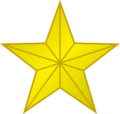 1 golden star