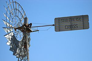 A368, Southern Cross windmill, Barkly Highway, Northern Territory, Australia