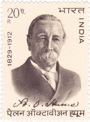 Allan Octavian Hume 1973 stamp of India