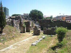 Ancient Lissus fortification ruins