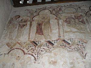 Ancient wall paintings within St Mary's, West Chiltington - geograph.org.uk - 1773602