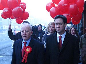 Andy McDonald and Ed Miliband in Middlesbrough, November 2012
