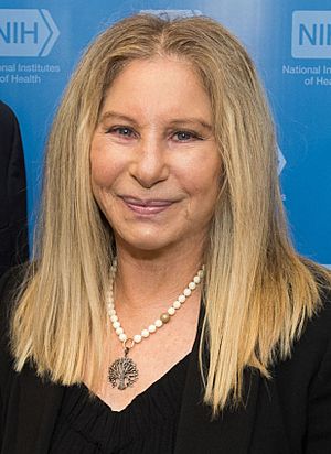 Barbra Streisand with Francis Collins and Anthony Fauci (27806589237) (cropped).jpg
