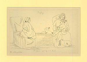 Before Going to Bed - Three studies of the Princess Royal and her nurse AN01423115 001 l