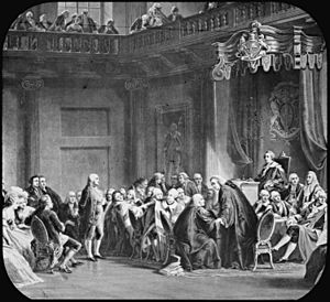 Benjamin Franklin at the Court of St. James - NARA - 518216