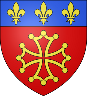 Blason ville fr Fanjeaux (Aude)