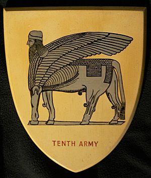 British 10th Army Plaque