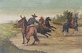 Charros manganeando toros (1911)
