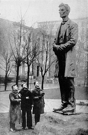 Collier's 1921 Lincoln Abraham - Barnard statue