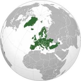 Council of Europe (orthographic projection)