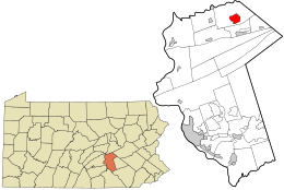 Location in Dauphin County and the U.S. state of Pennsylvania.