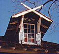 Dormer window at Southgate-Lewis House 1980