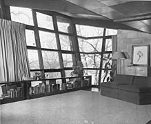 Dr. Charles and Judith Heidelberger House Interior, 1952
