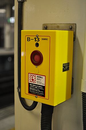 Emergency Train Stop Button