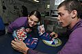 Flickr - Official U.S. Navy Imagery - Sailors play "Battleship" aboard a carrier