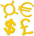 Gold Currency Symbols