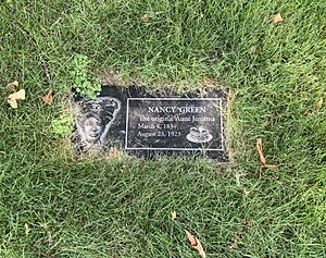 Grave of Nancy Green (1834–1923) at Oak Woods Cemetery, Chicago