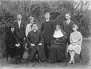 Group picture for Burke family marking ordination, Ireland, 1926 (6476240393)
