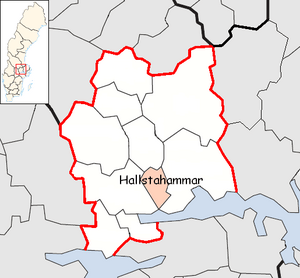 Hallstahammar Municipality in Västmanland County.png