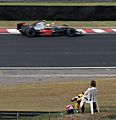 Heikki Kovalainen watching 2007 Brazil GP